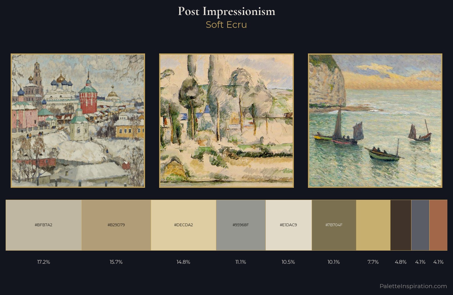 Post-Impressionism Color Palette