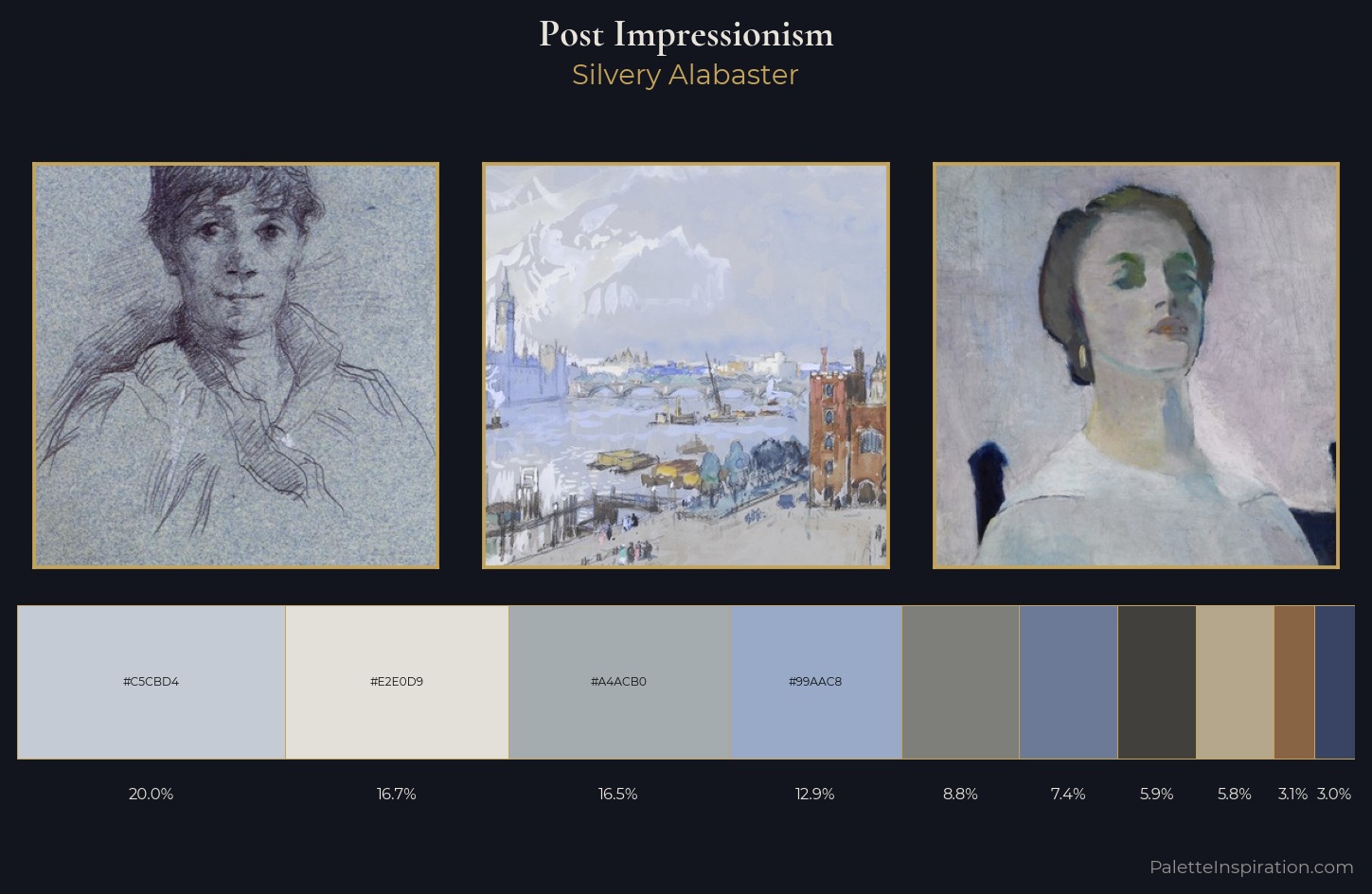 Post-Impressionism Palette 4 — Silvery Alabaster