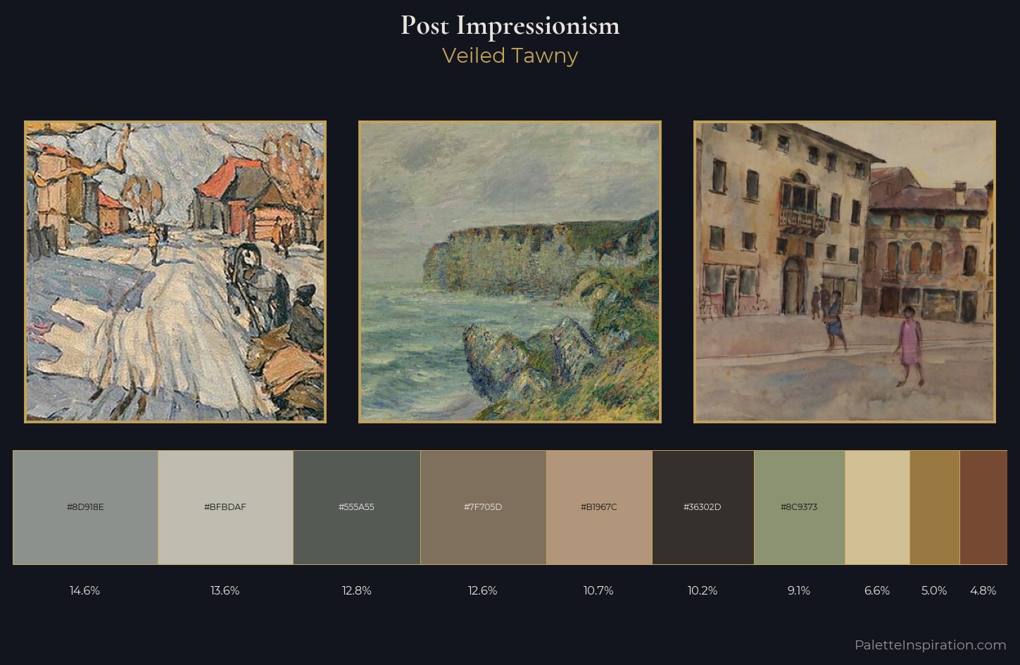 Post-Impressionism Palette 13 — Veiled Tawny