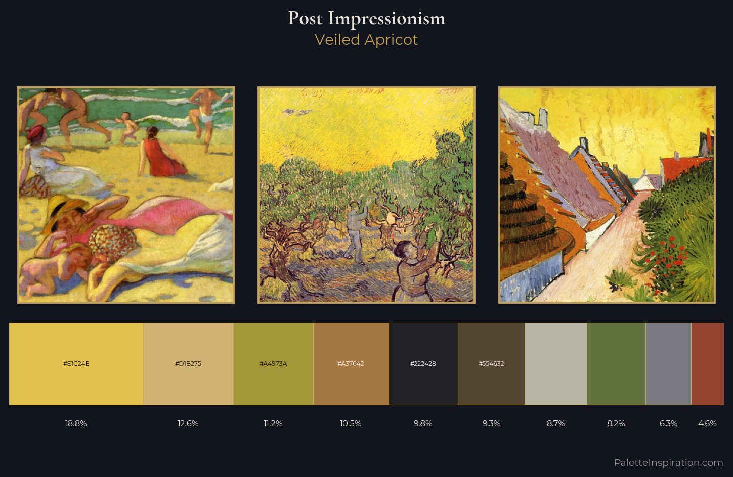 Post-Impressionism Palette 15 — Veiled Apricot