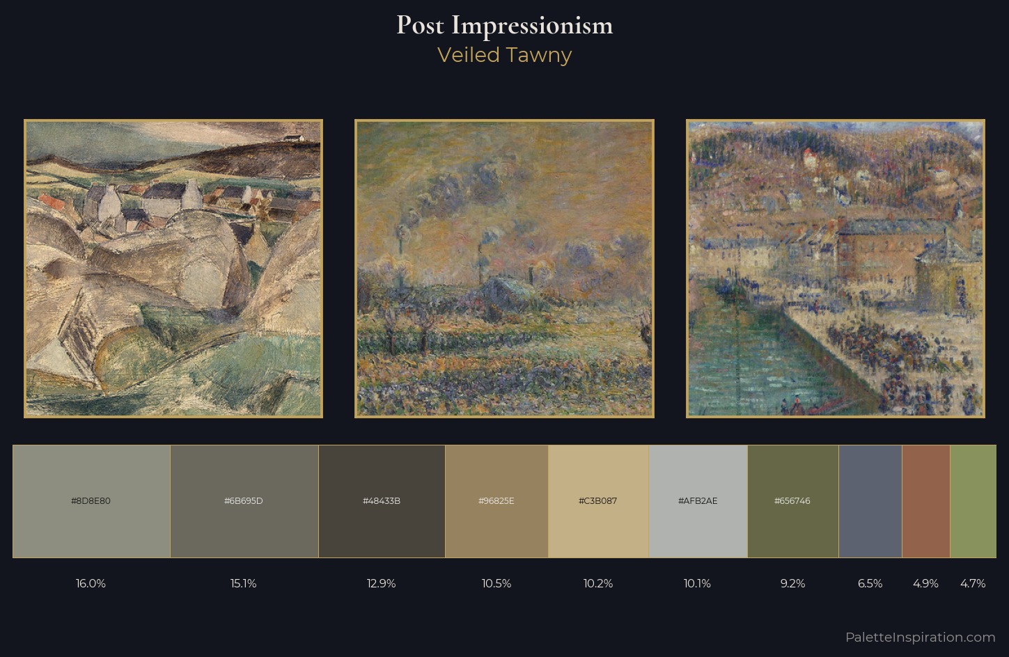 Post-Impressionism Palette 16 — Veiled Tawny