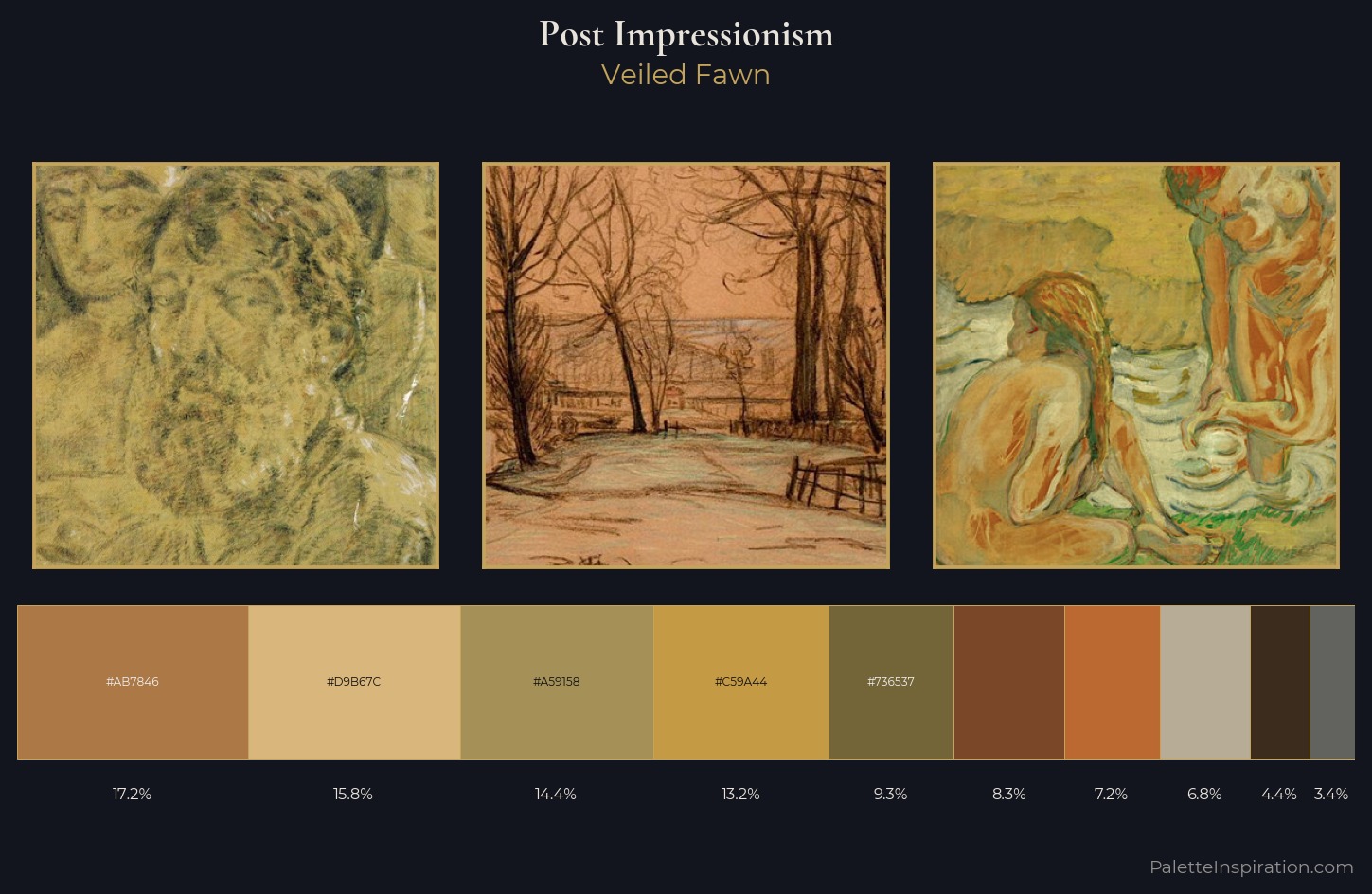 Post-Impressionism Palette 17 — Veiled Fawn