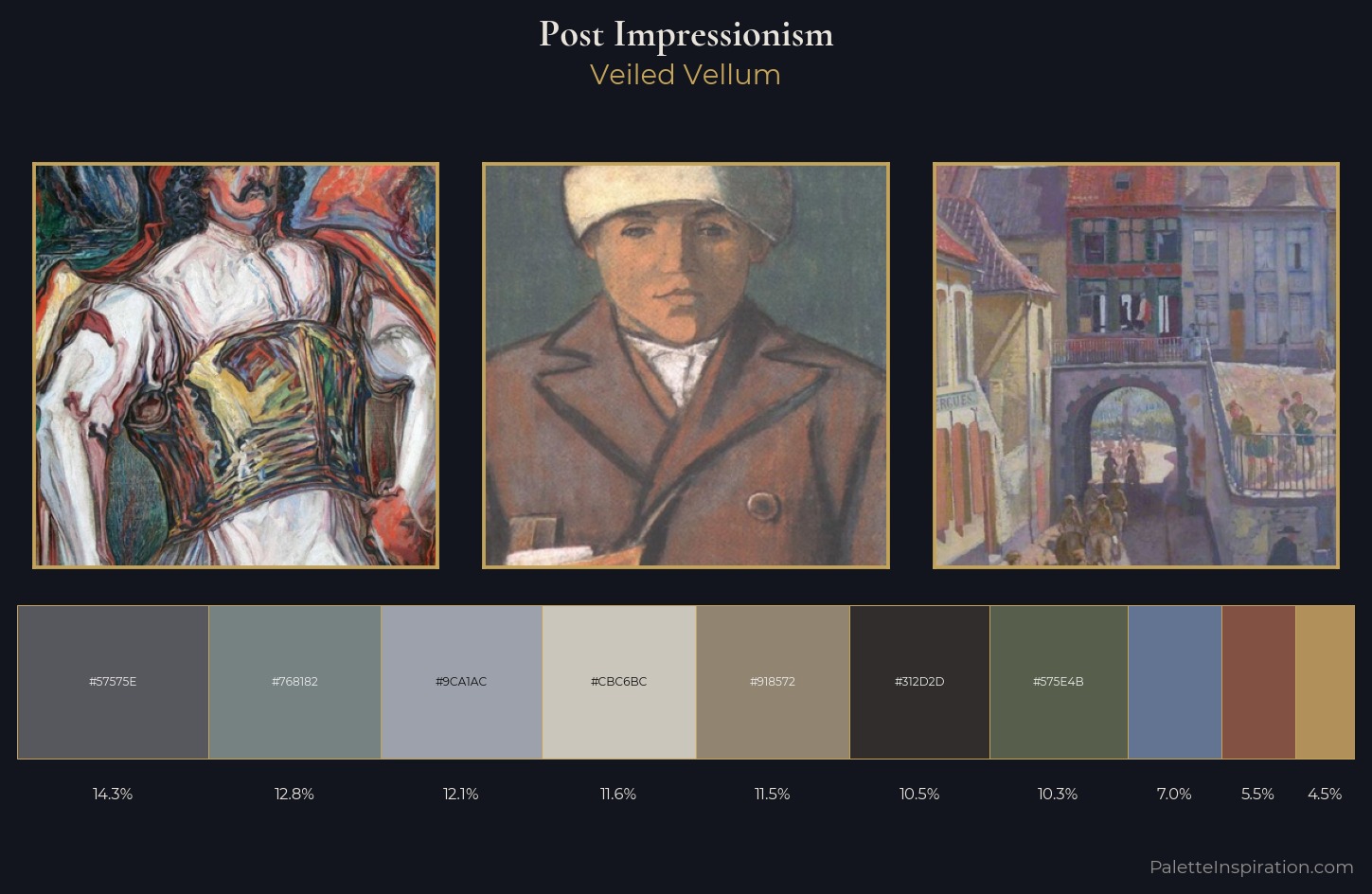 Post-Impressionism Palette 20 — Veiled Vellum