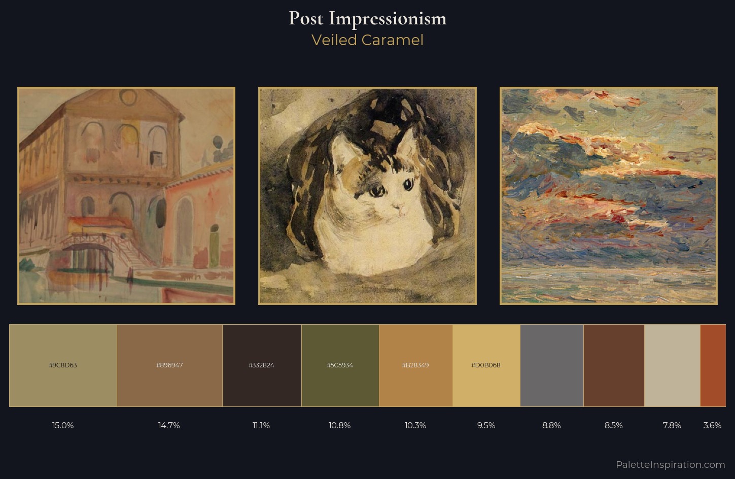 Post-Impressionism Palette 22 — Veiled Caramel