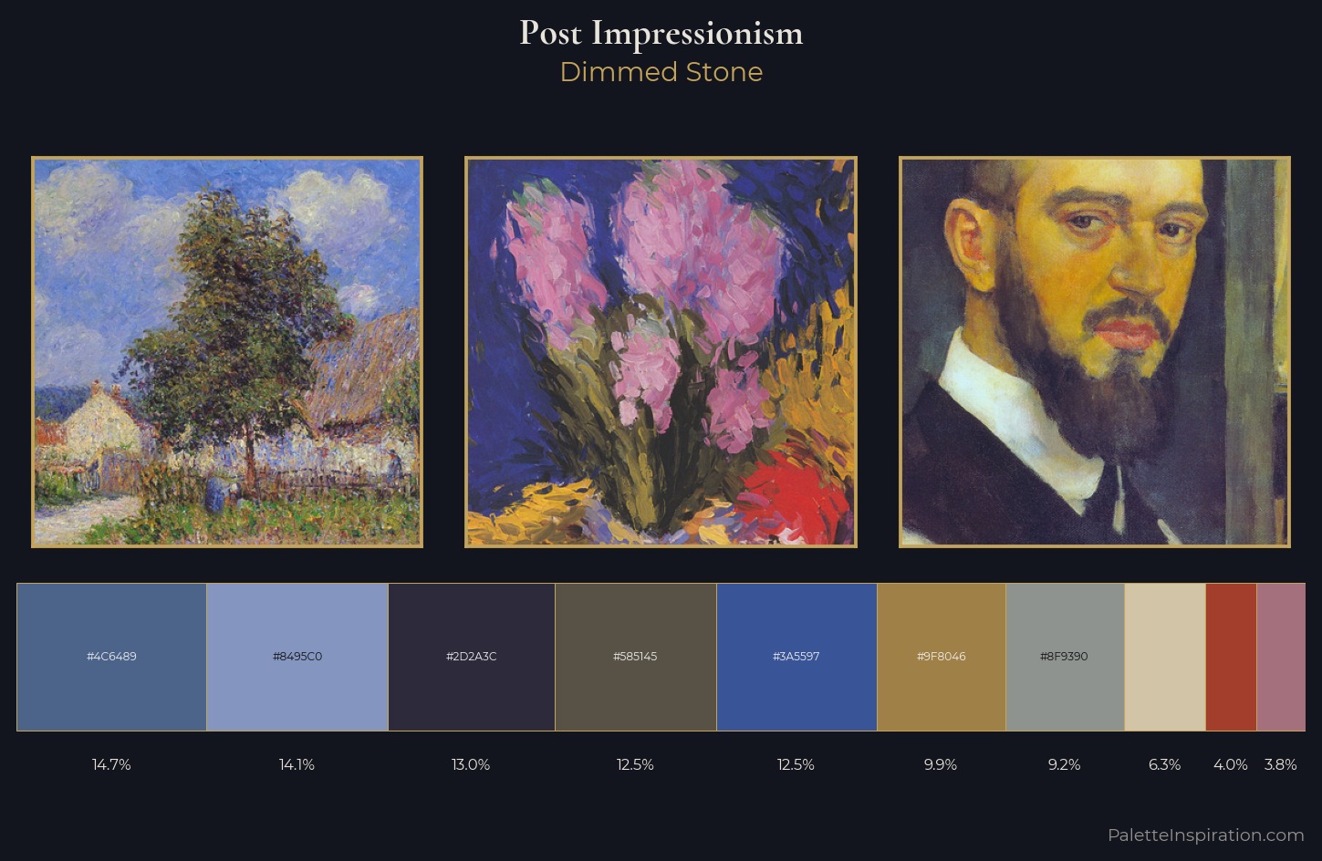 Post-Impressionism Palette 23 — Dimmed Stone