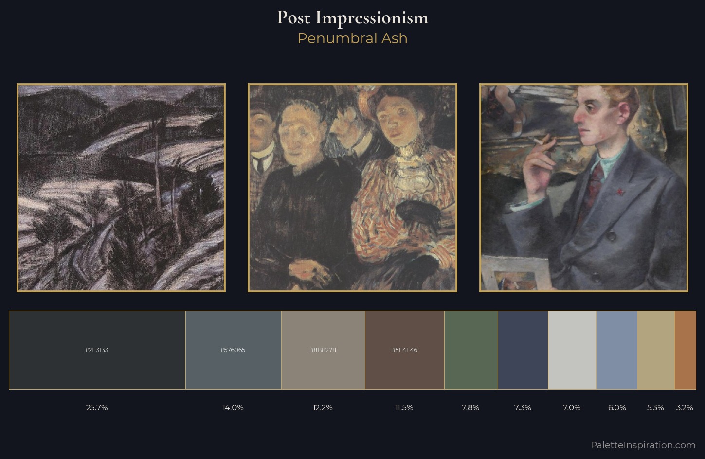 Post-Impressionism Palette 24 — Penumbral Ash