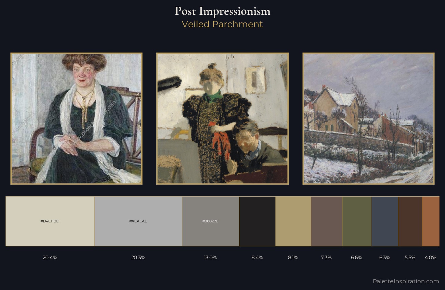 Post-Impressionism Palette 26 — Veiled Parchment