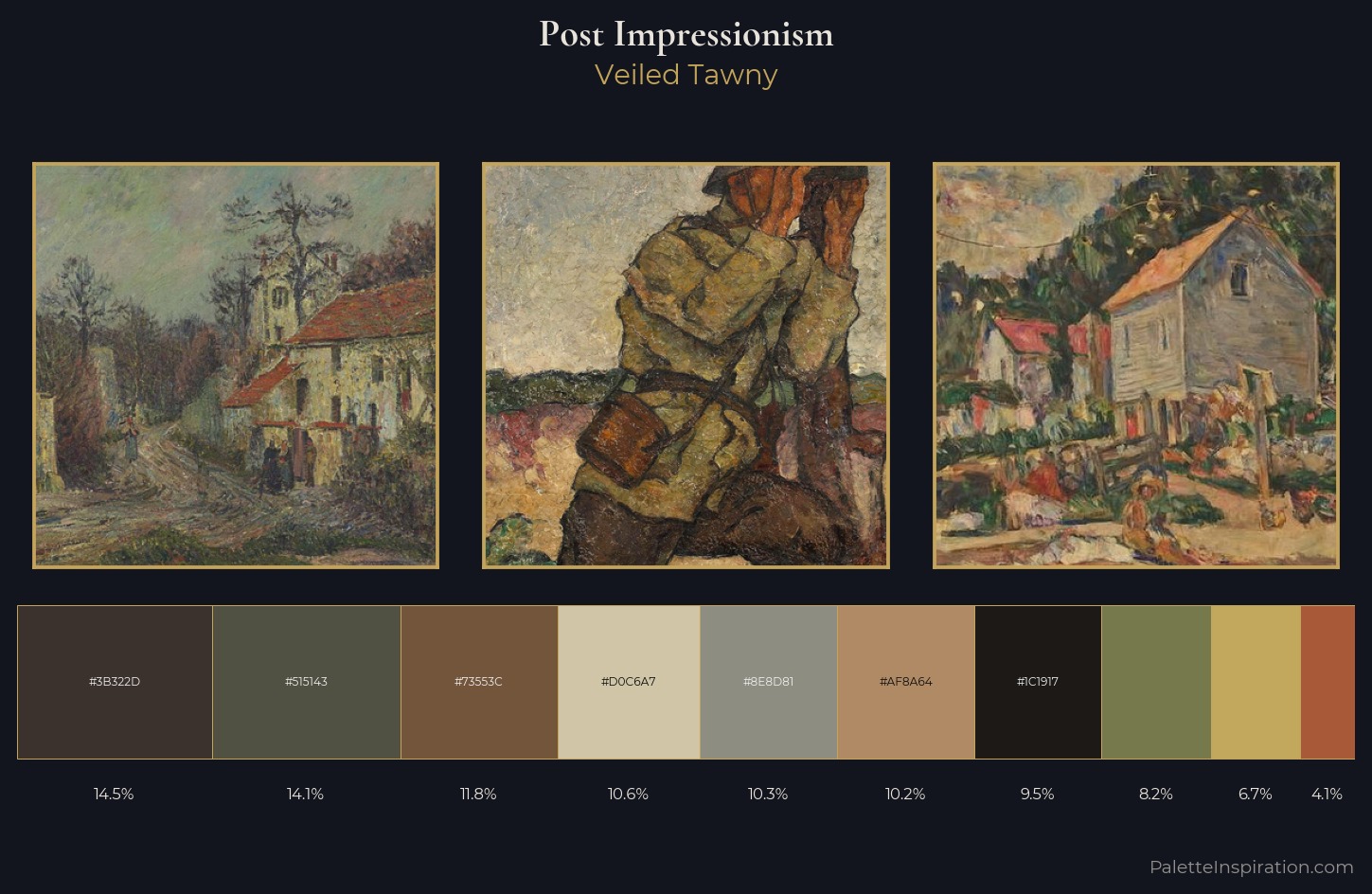 Post-Impressionism Palette 27 — Veiled Tawny