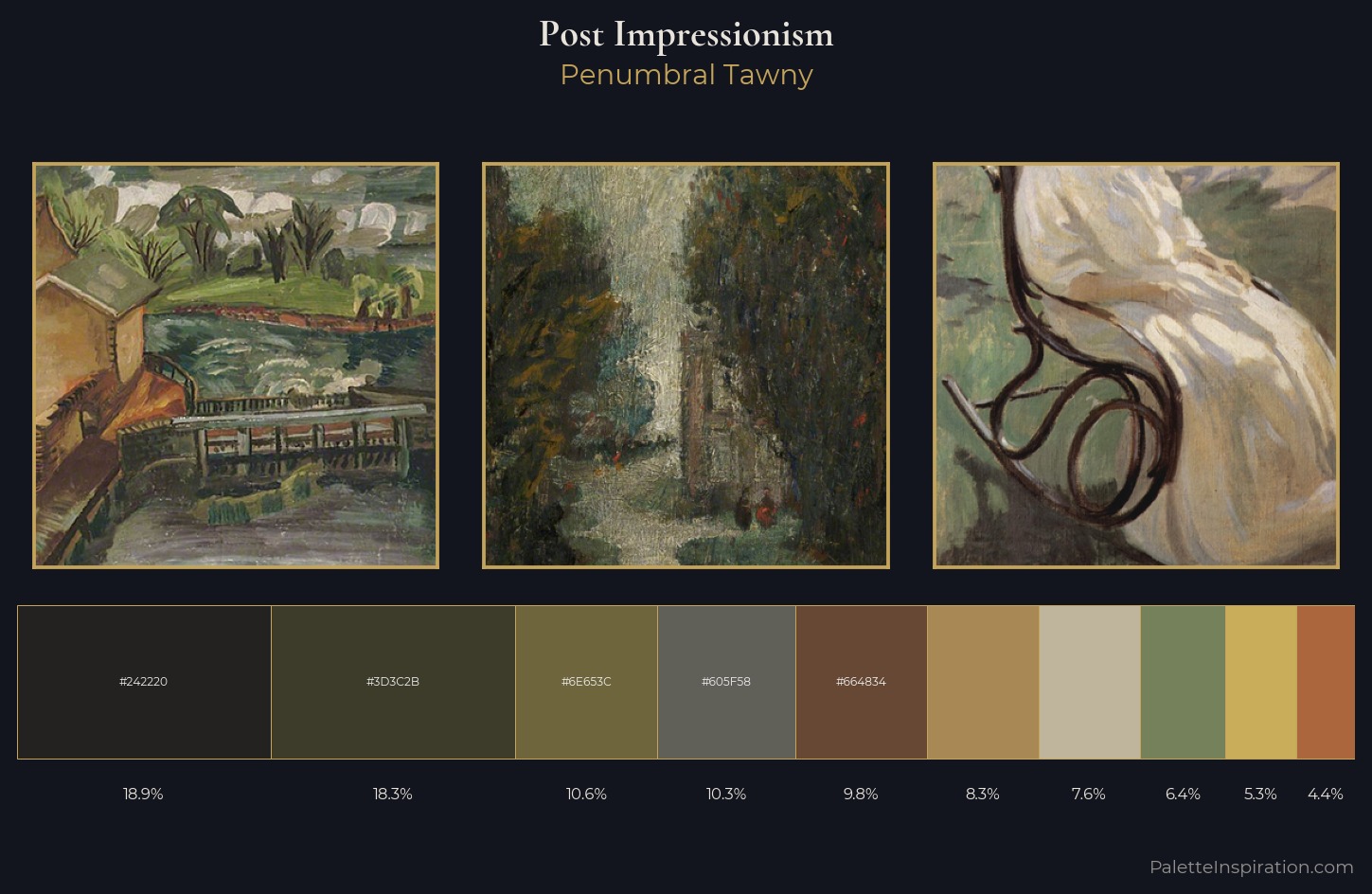 Post-Impressionism Palette 28 — Penumbral Tawny