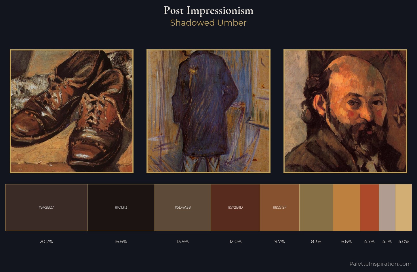 Post-Impressionism Palette 34 — Shadowed Umber
