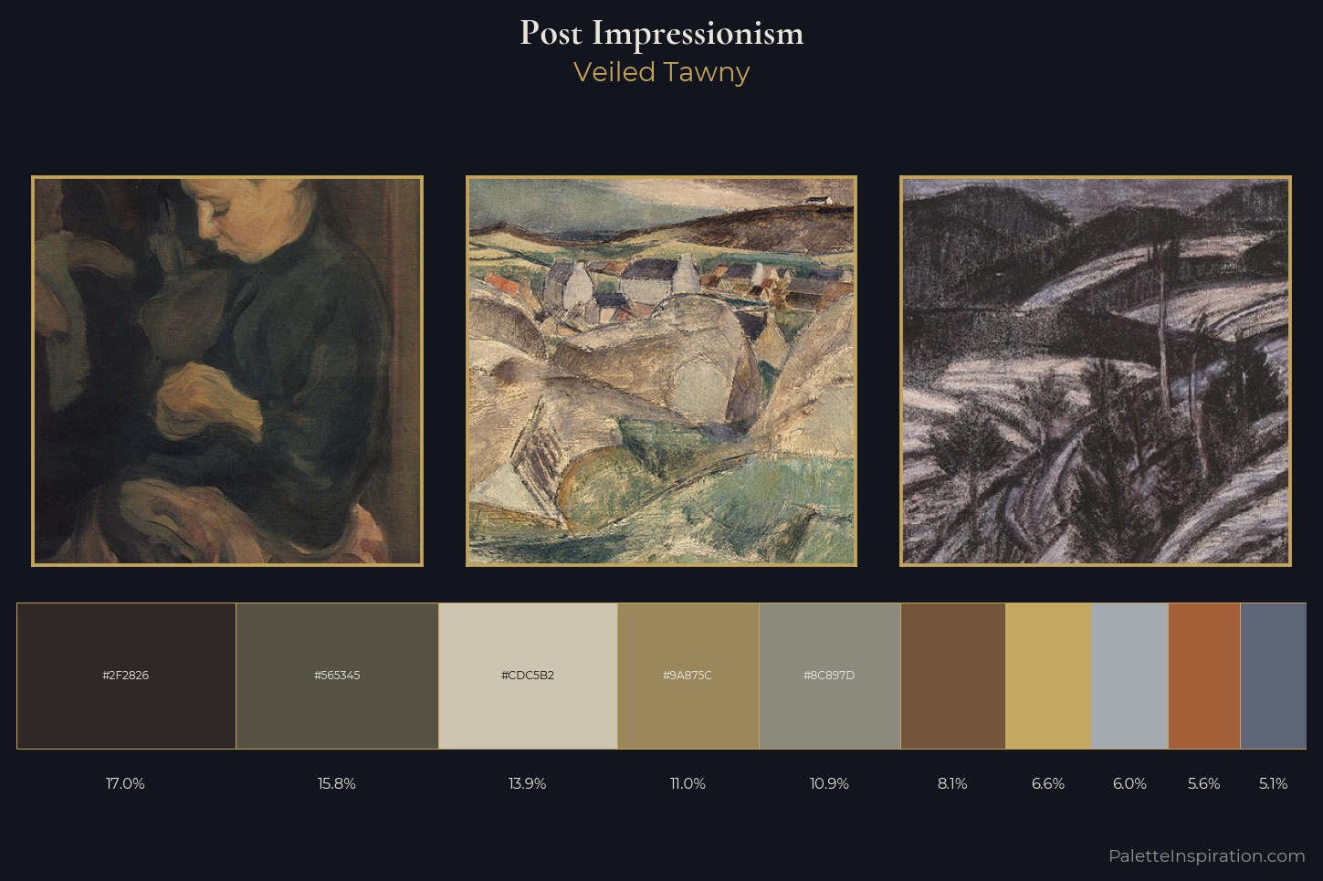 Post-Impressionism Master Palette — Veiled Tawny