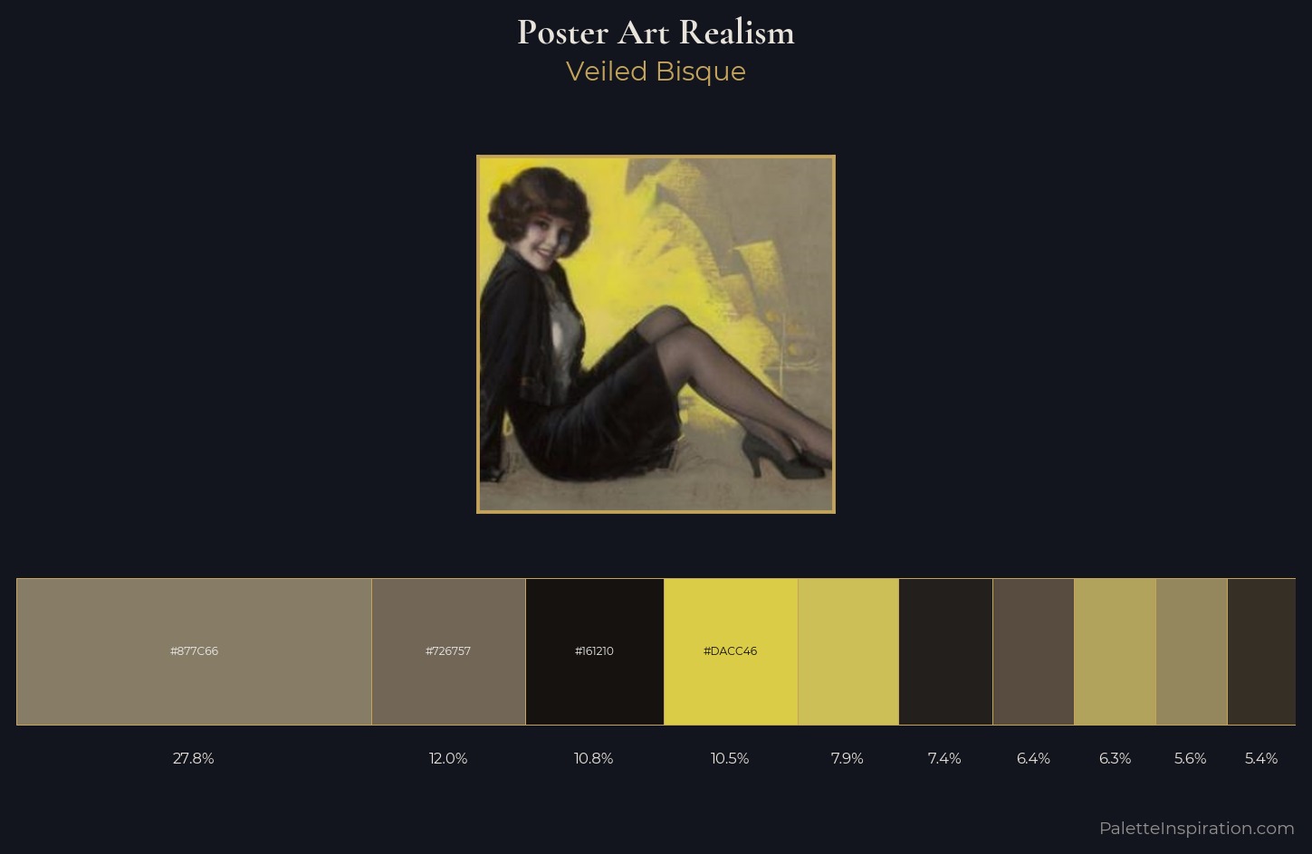 Poster Art Realism Palette 3 — Veiled Bisque