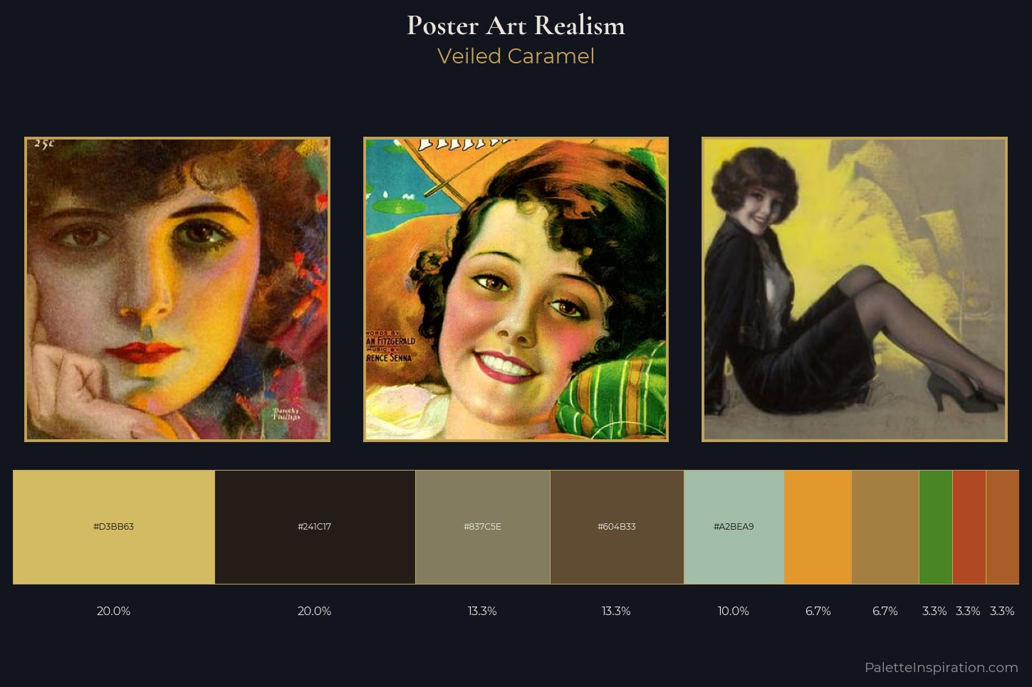 Poster Art Realism Master Palette — Veiled Caramel