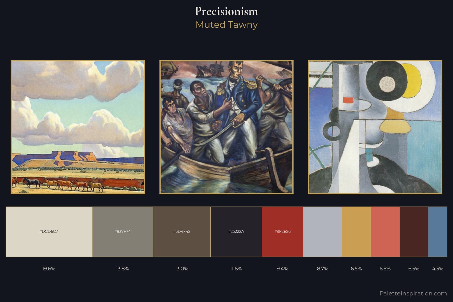 Precisionism Master Palette — Muted Tawny
