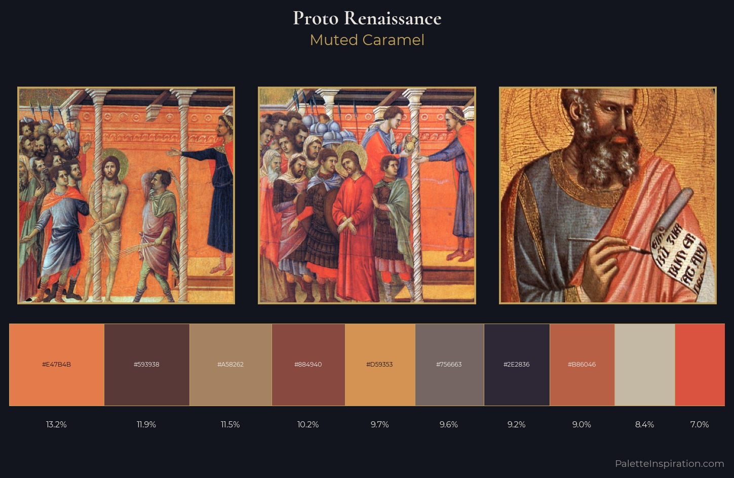 Proto Renaissance Palette 6 — Muted Caramel