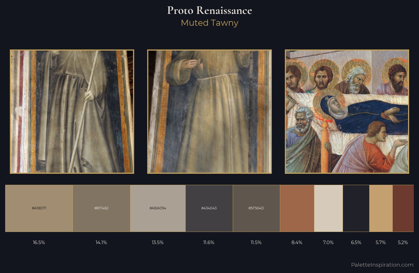 Proto Renaissance Palette 7 — Muted Tawny