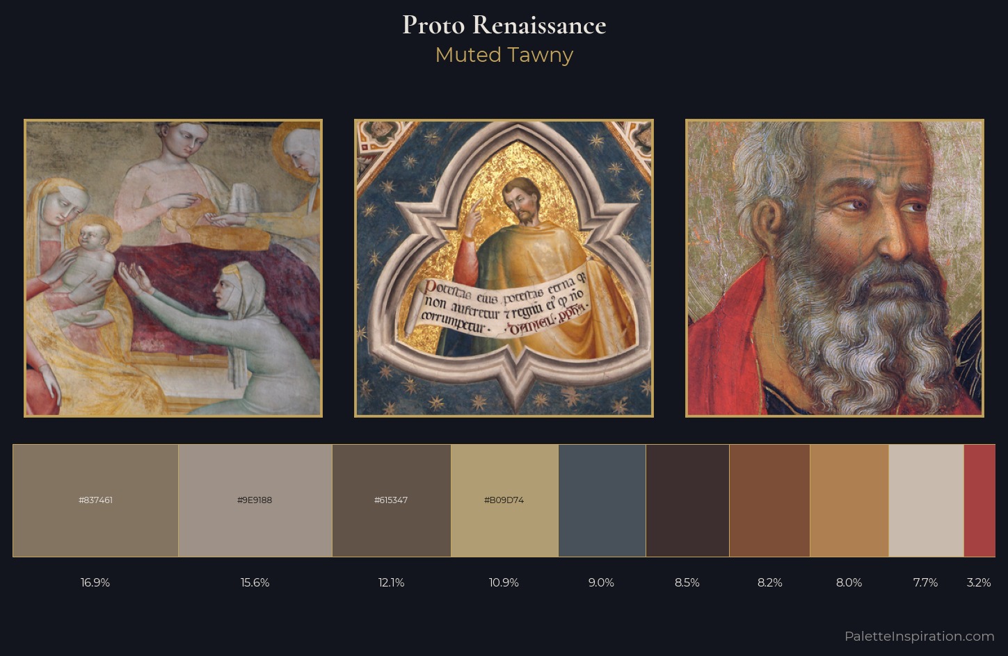 Proto Renaissance Palette 10 — Muted Tawny