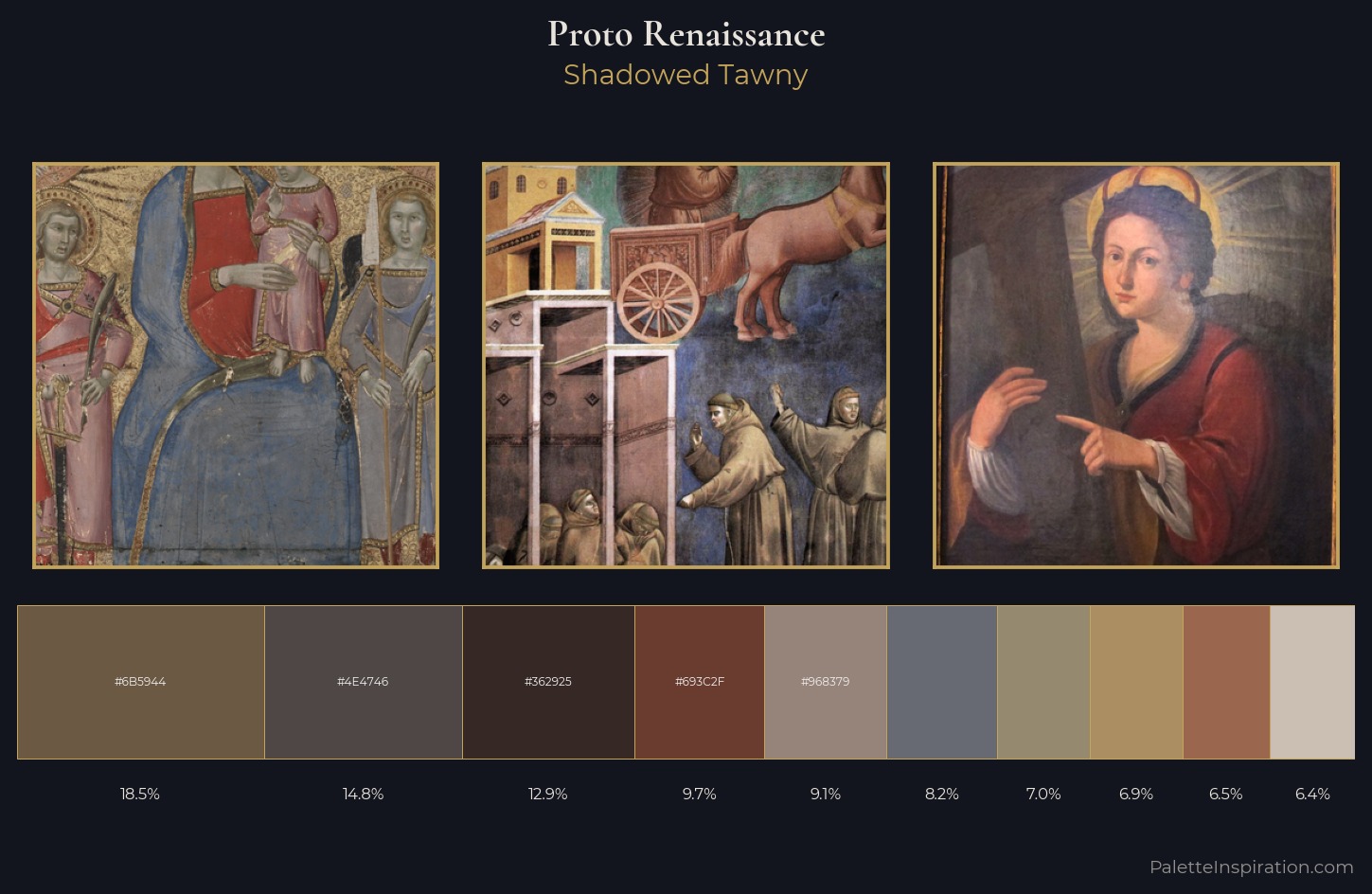 Proto Renaissance Palette 12 — Shadowed Tawny