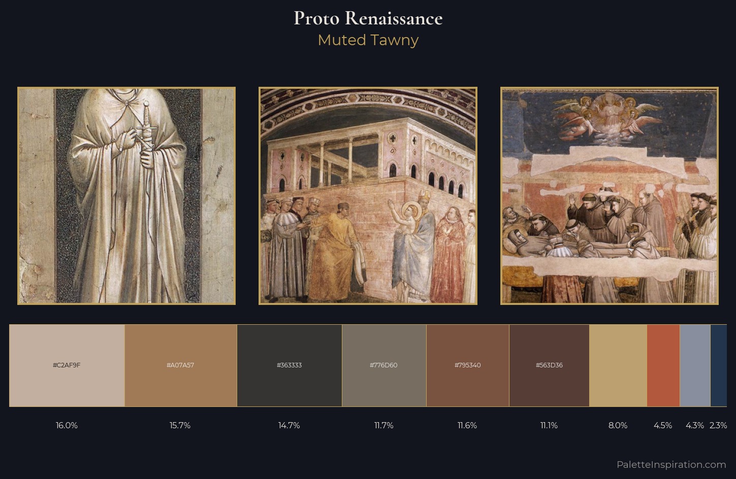 Proto Renaissance Palette 15 — Muted Tawny