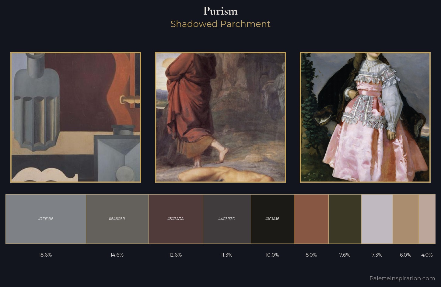 Purism Palette 5 — Shadowed Parchment