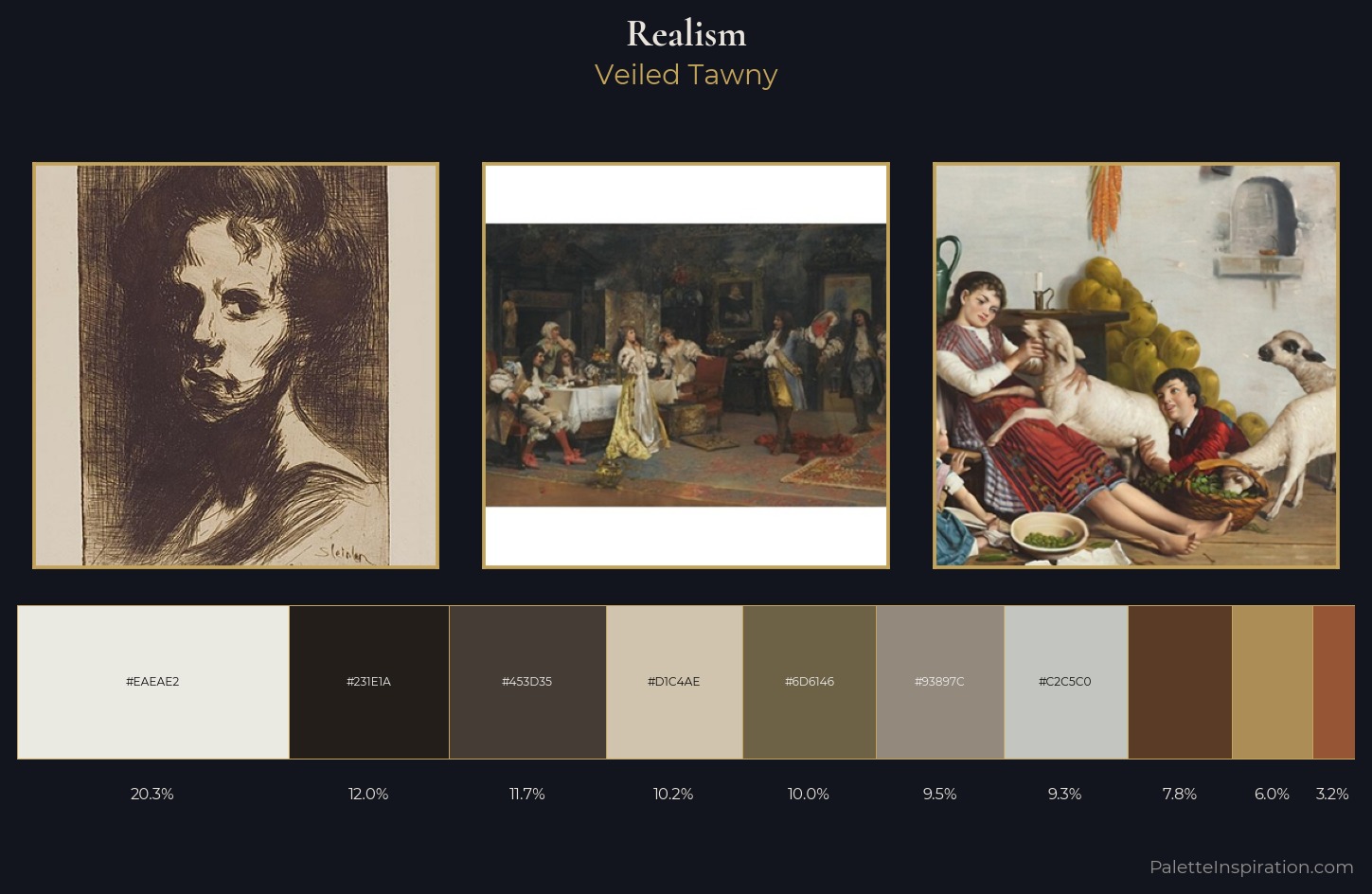 Realism Palette 11 — Veiled Tawny