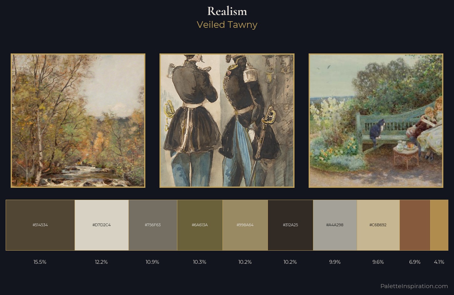 Realism Palette 14 — Veiled Tawny