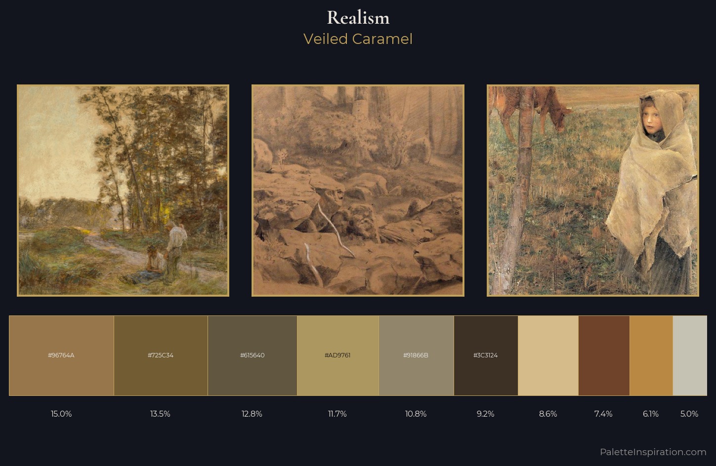 Realism Palette 15 — Veiled Caramel