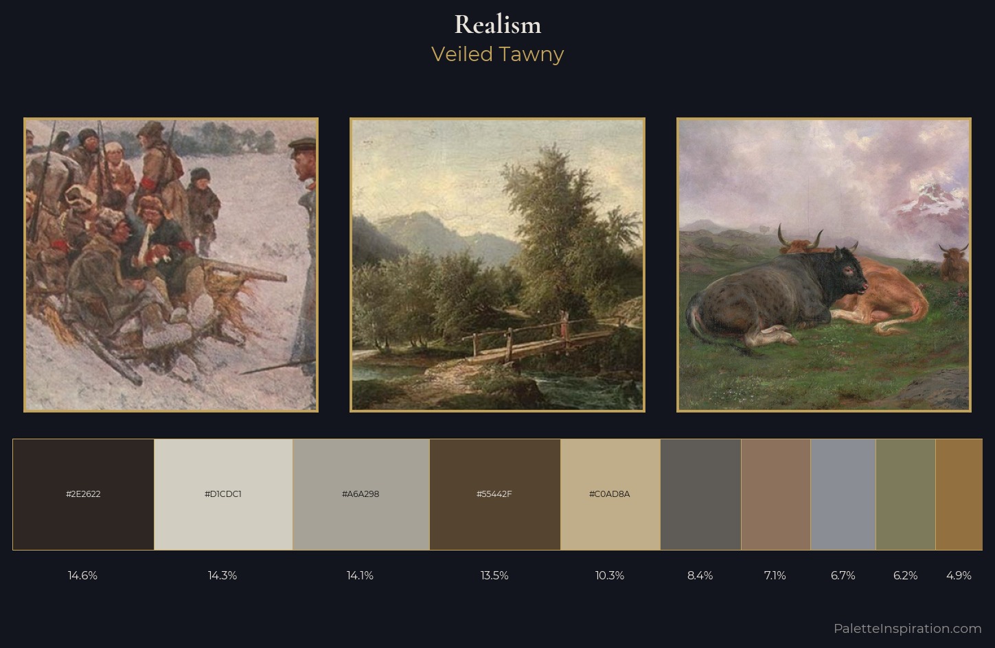 Realism Palette 16 — Veiled Tawny