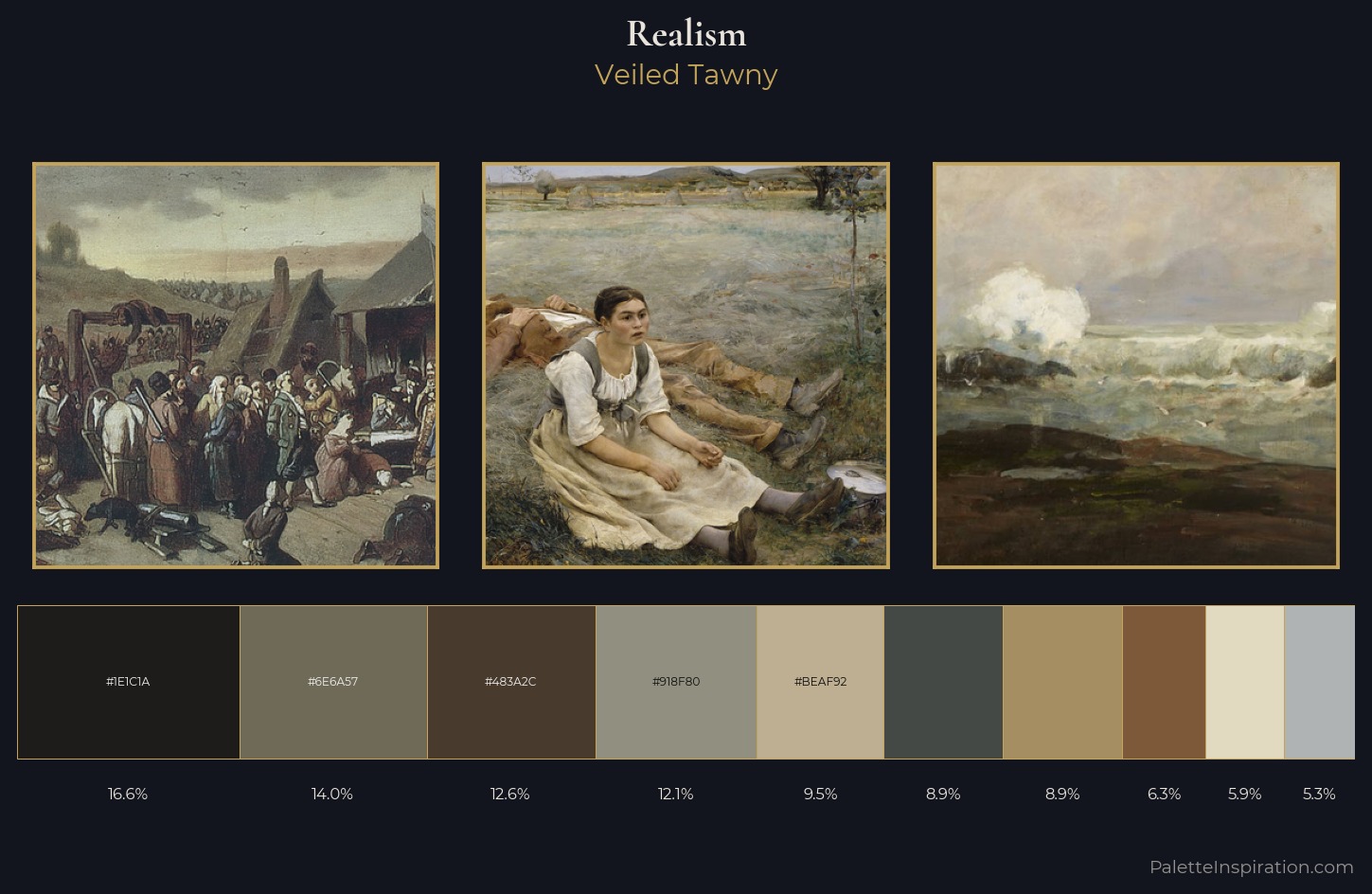 Realism Palette 18 — Veiled Tawny
