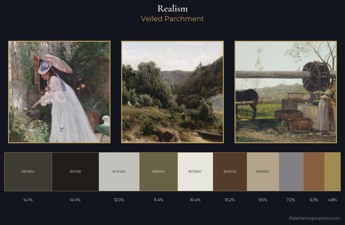 Realism Palette 19 — Veiled Parchment