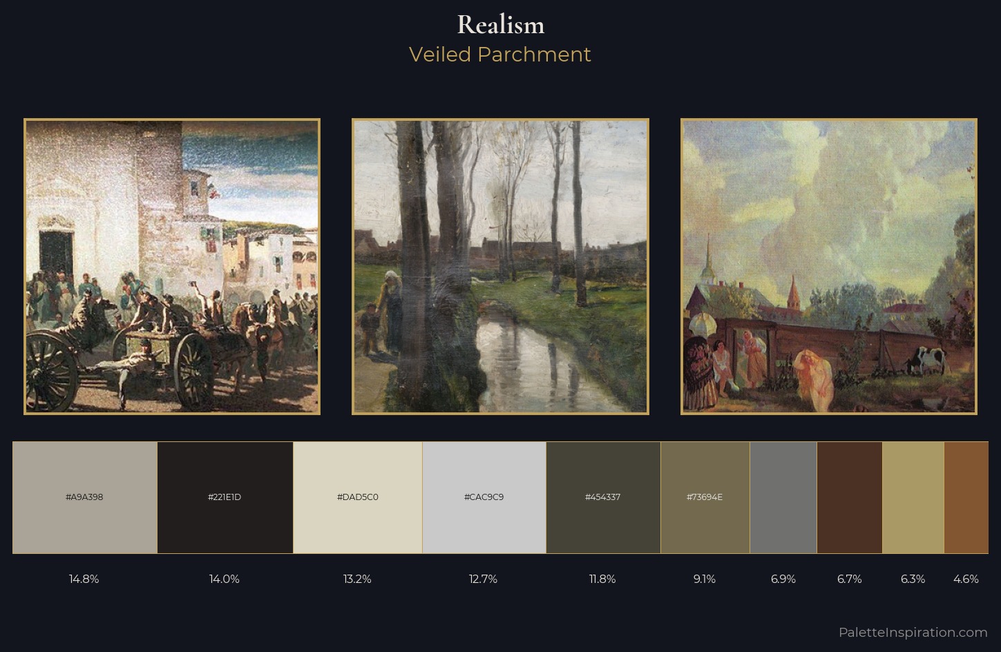 Realism Palette 21 — Veiled Parchment
