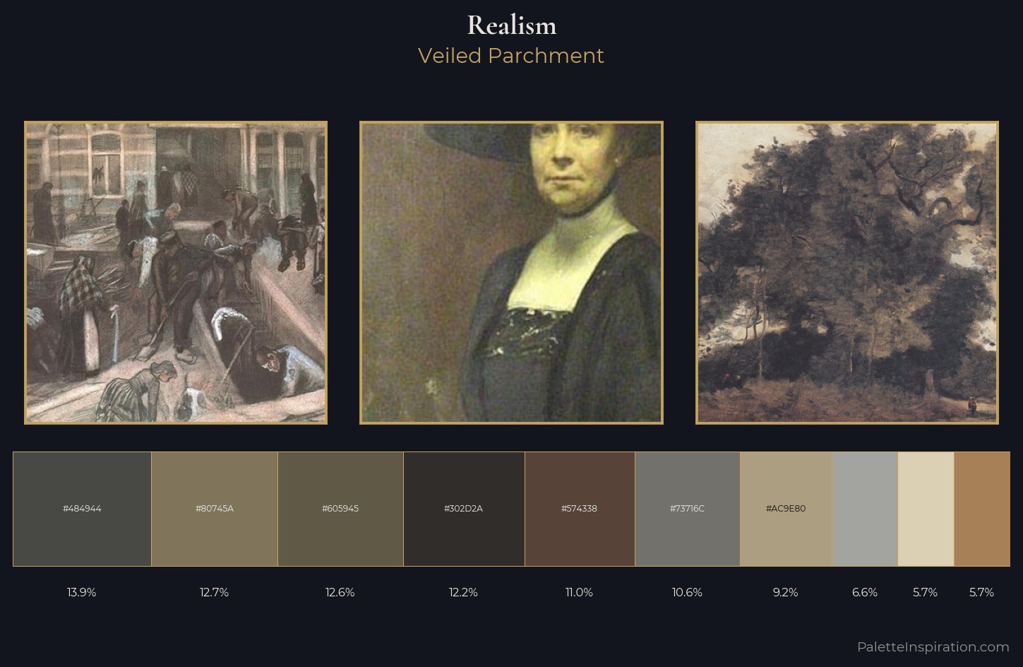 Realism Palette 23 — Veiled Parchment