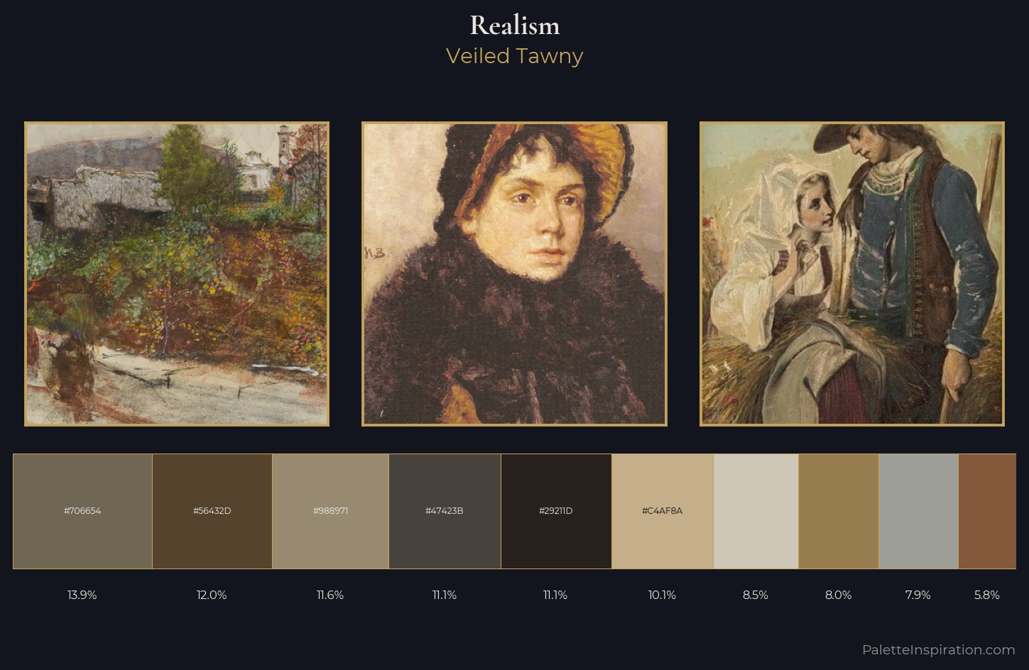 Realism Palette 24 — Veiled Tawny