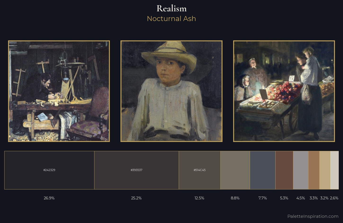 Realism Palette 29 — Nocturnal Ash