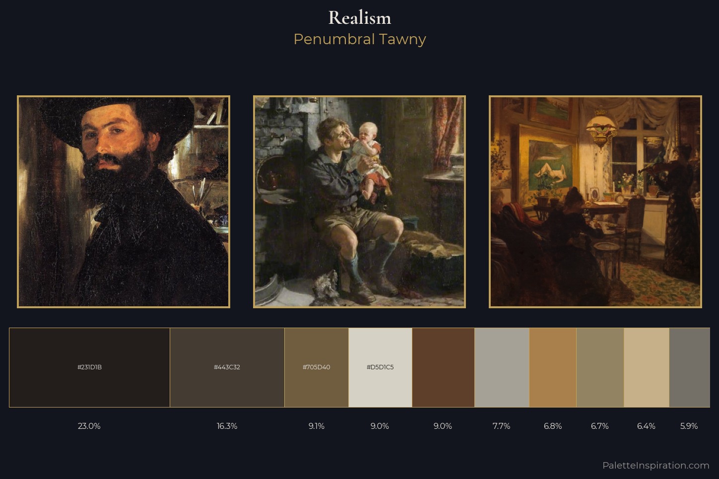 Realism Master Palette — Penumbral Tawny