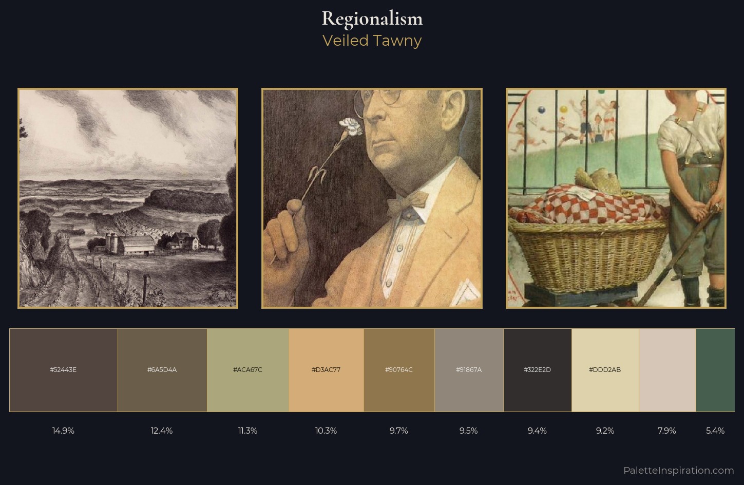 Regionalism Palette 1 — Veiled Tawny