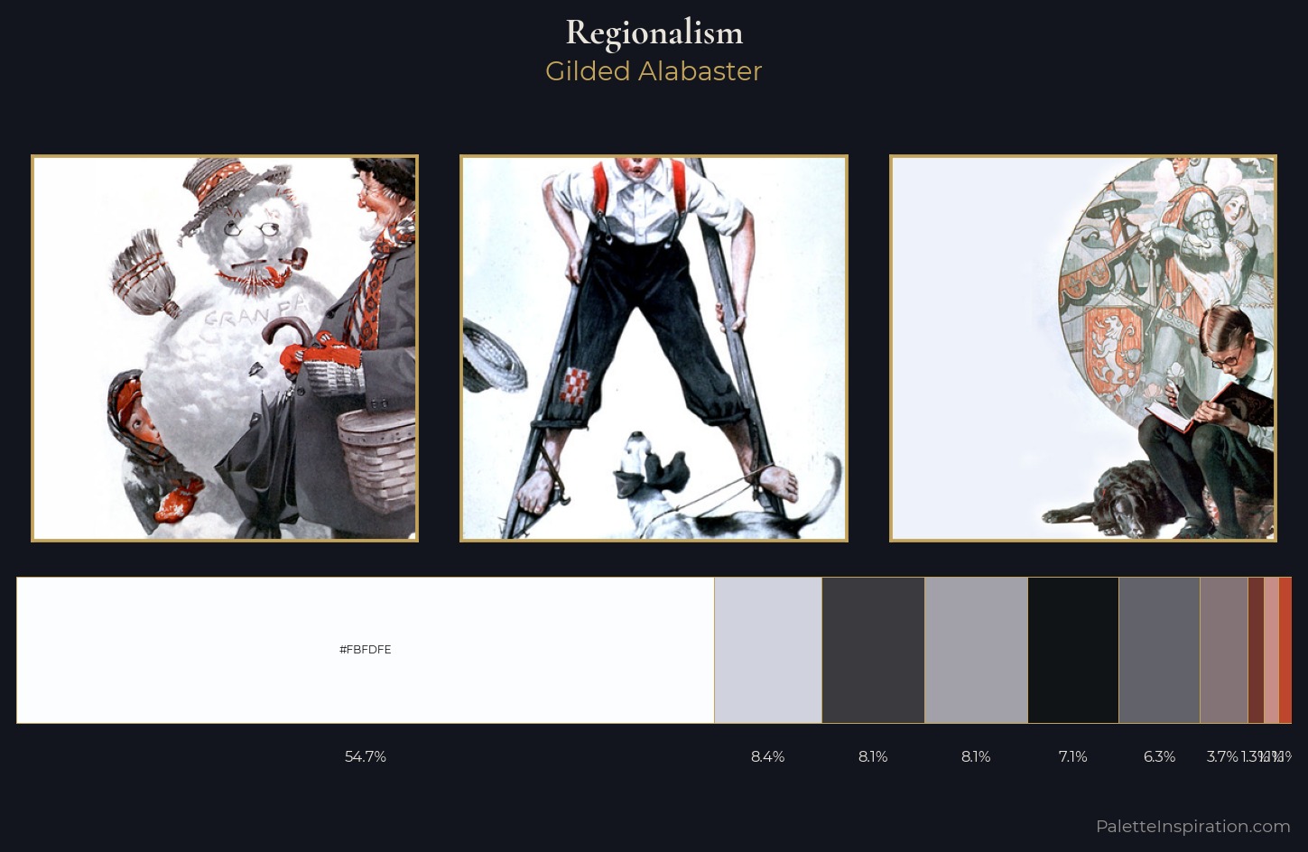 Regionalism Palette 3 — Gilded Alabaster