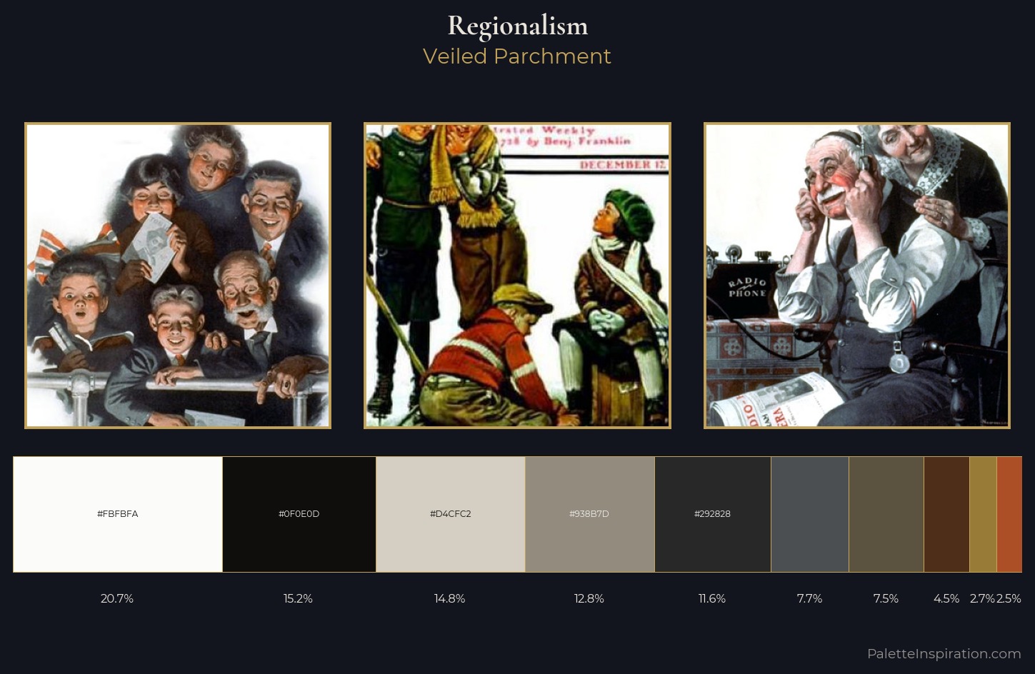 Regionalism Palette 9 — Veiled Parchment