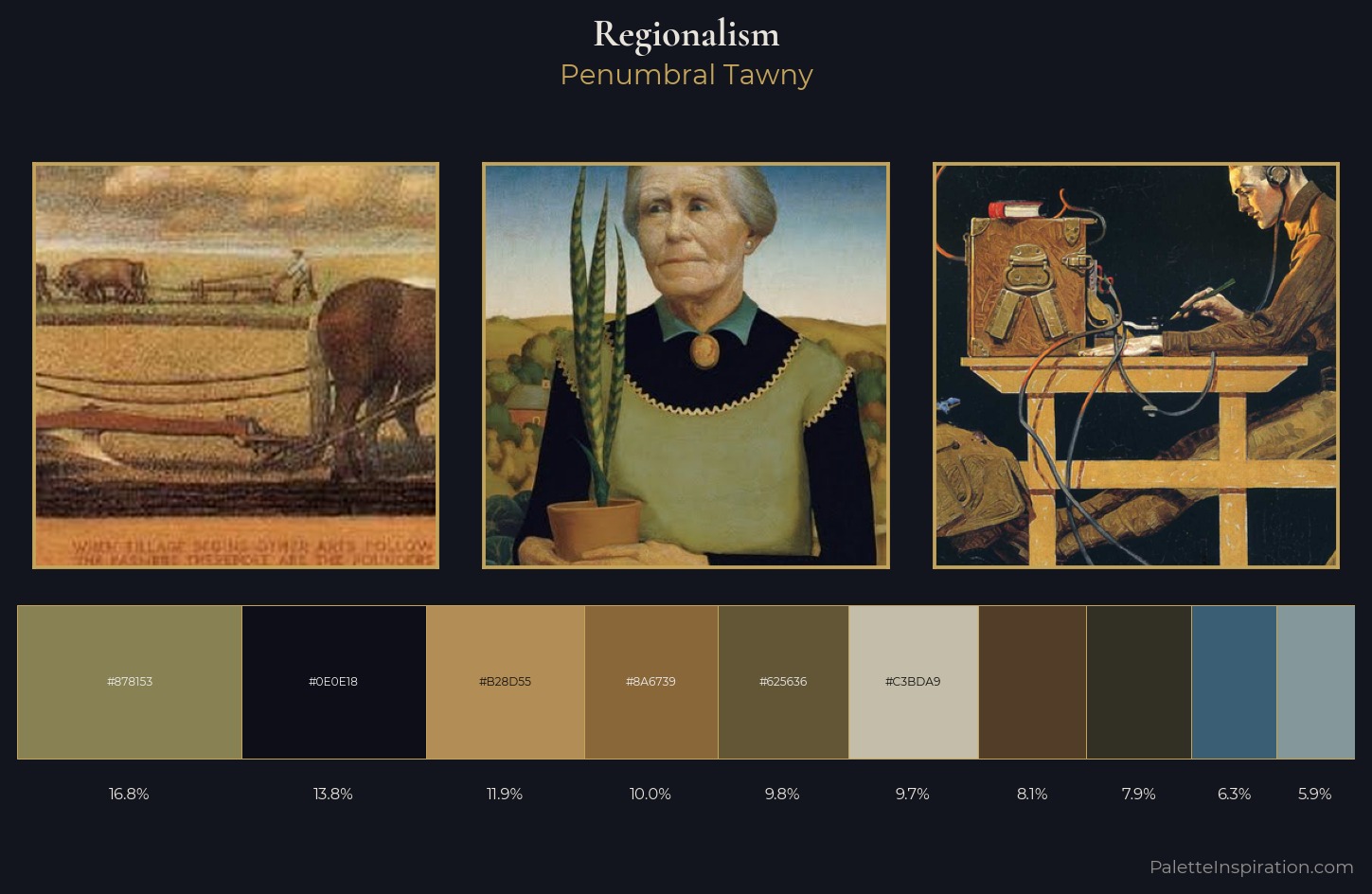 Regionalism Palette 13 — Penumbral Tawny