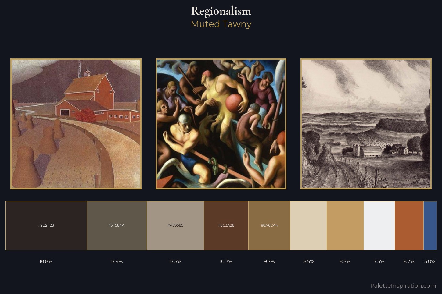 Regionalism Master Palette — Muted Tawny