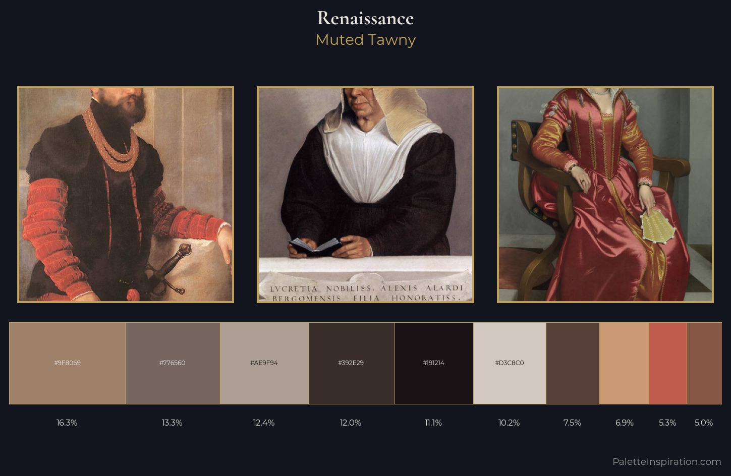 Renaissance Palette 3 — Muted Tawny