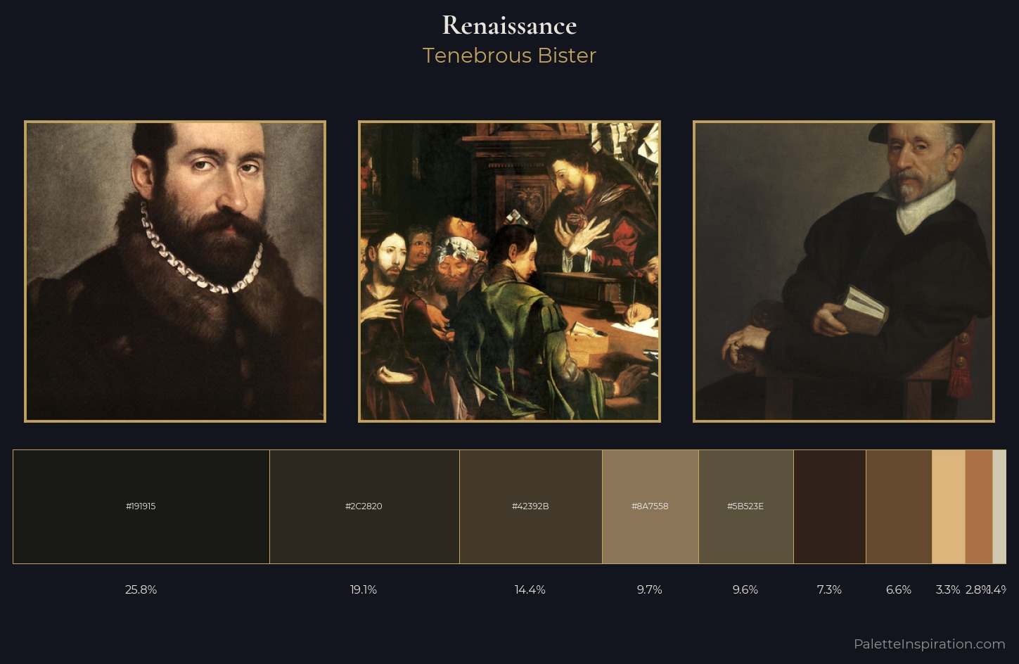 Renaissance Palette 8 — Tenebrous Bister