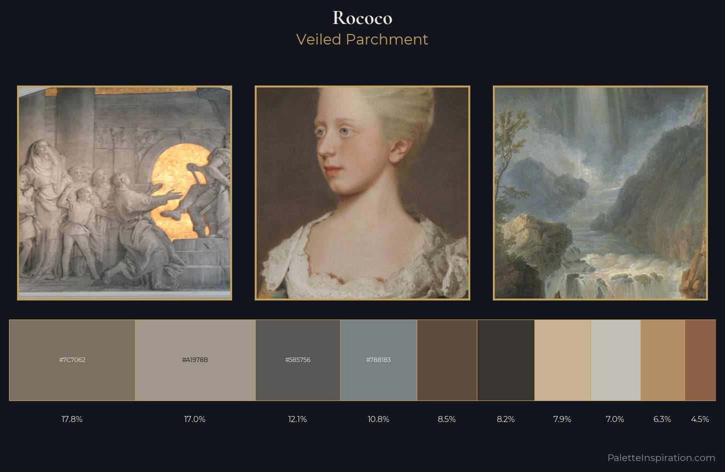 Rococo Palette 6 — Veiled Parchment