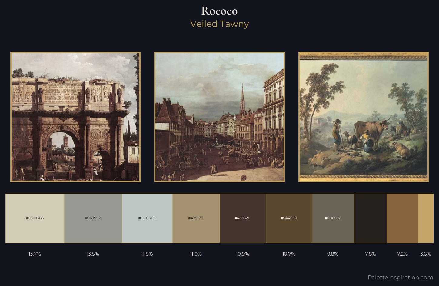 Rococo Palette 7 — Veiled Tawny