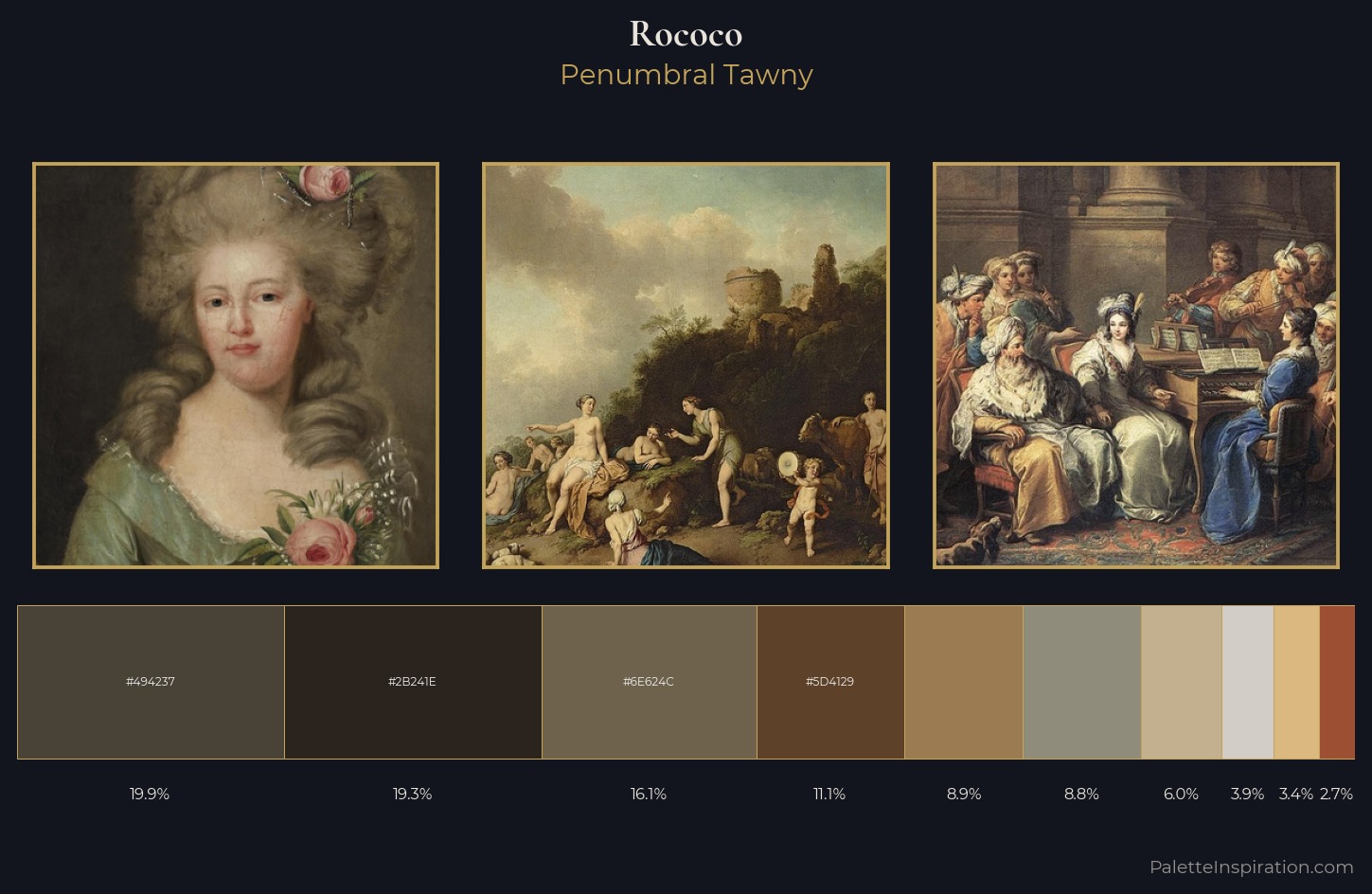 Rococo Palette 10 — Penumbral Tawny