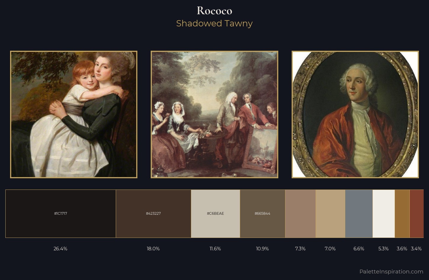 Rococo Palette 12 — Shadowed Tawny