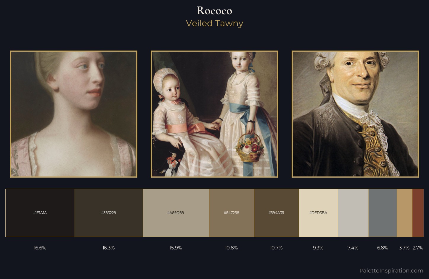 Rococo Palette 14 — Veiled Tawny