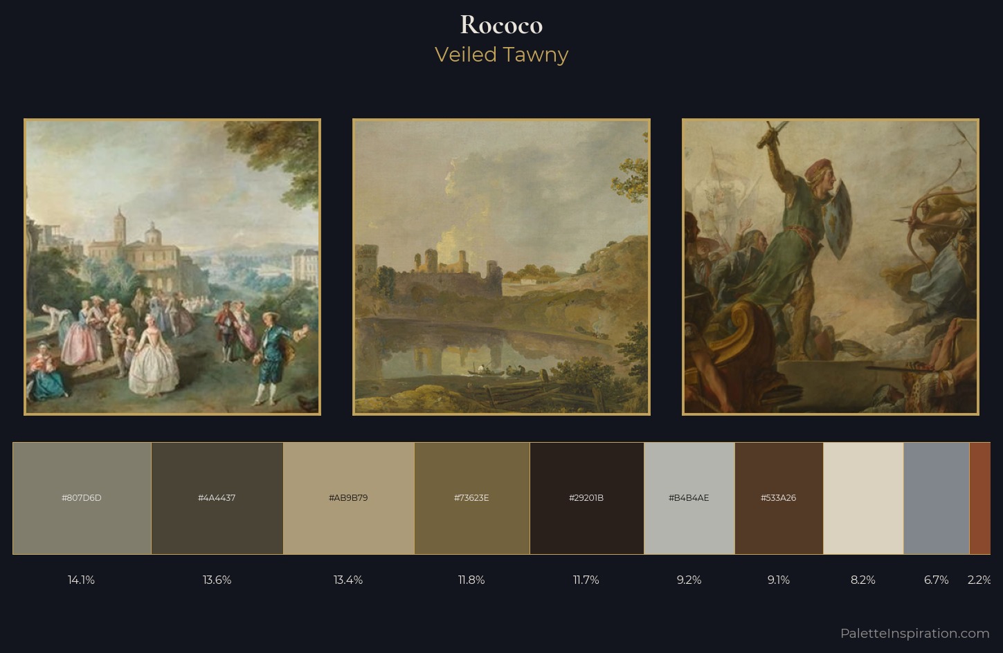 Rococo Palette 15 — Veiled Tawny