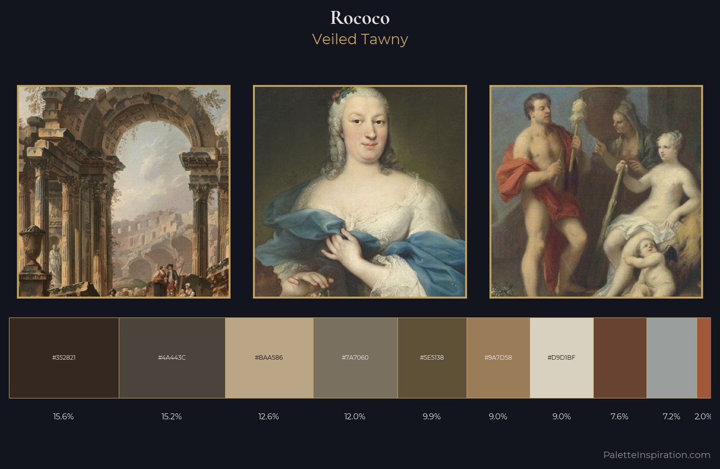 Rococo Palette 17 — Veiled Tawny