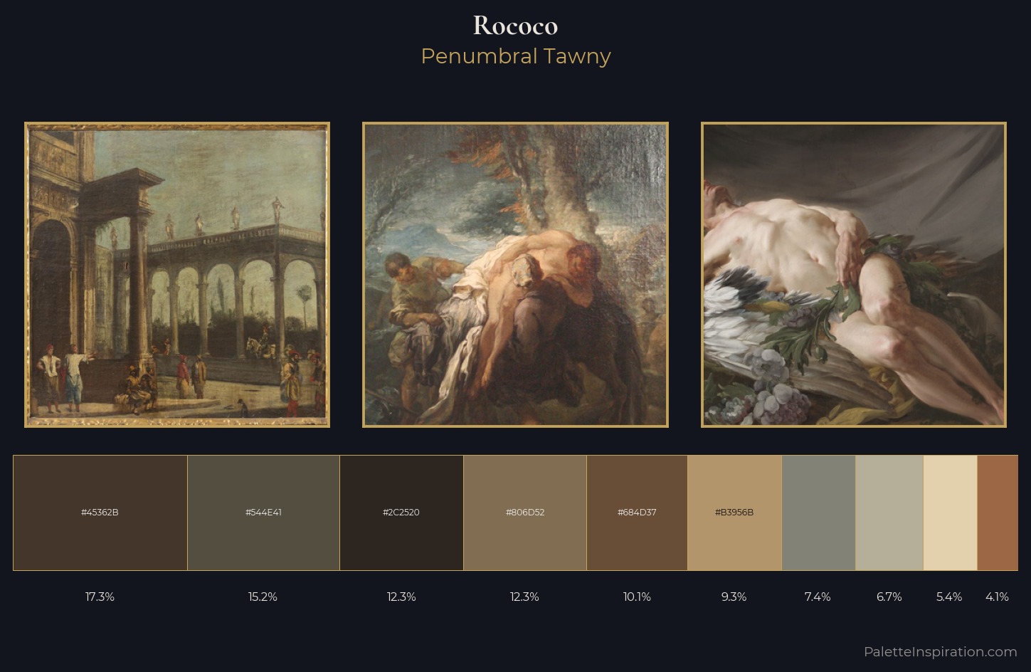 Rococo Palette 18 — Penumbral Tawny